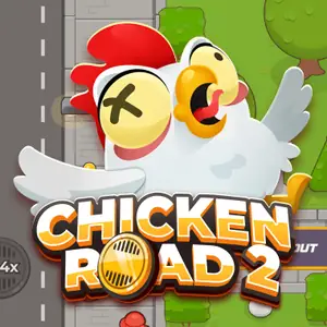 Chicken Road 2 crash game cover, InOut Games
