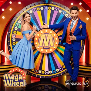 Mega Wheel live game cover, Pragmatic Play Live